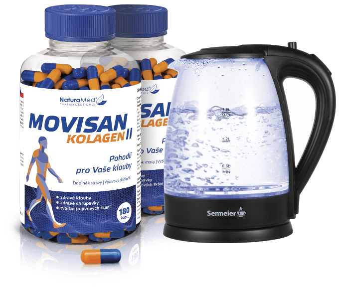 Ročné balenie Movisan Kolagen II s varnou kanvicou